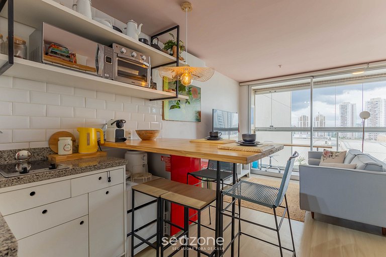 Studio Confortável com Piscina Aquecida DPA210