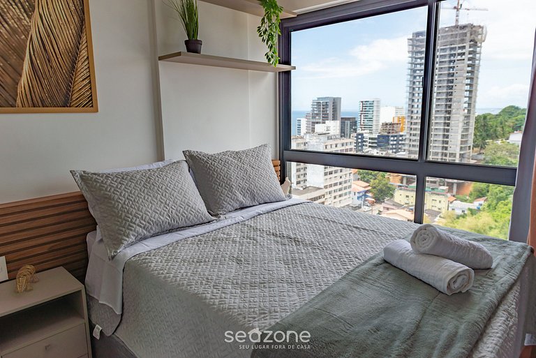 Apto com piscina a 350m da praia da barra BLB1502