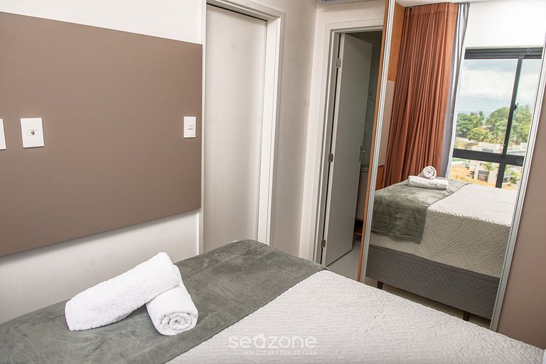 Apto com piscina a 350m da praia da barra BLB1502