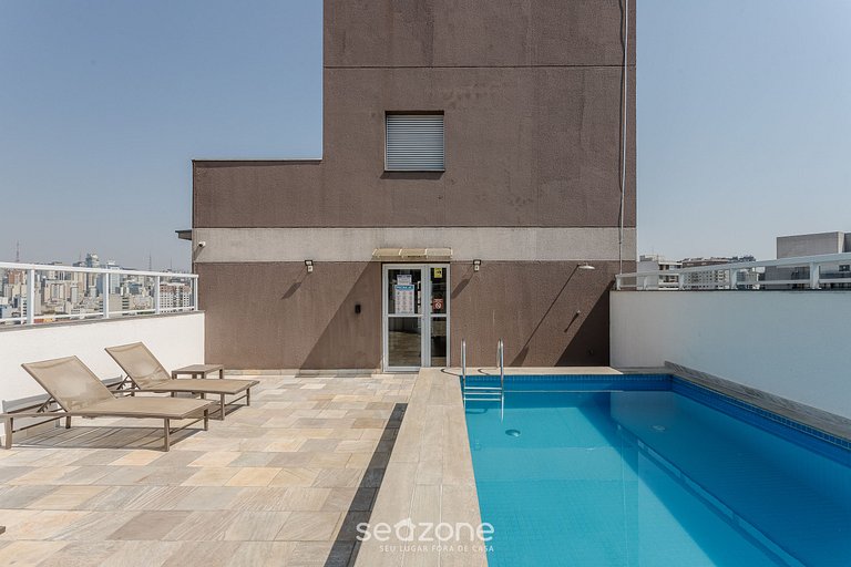 Apto en edificio c/ piscina en Bela Vista BVA0303