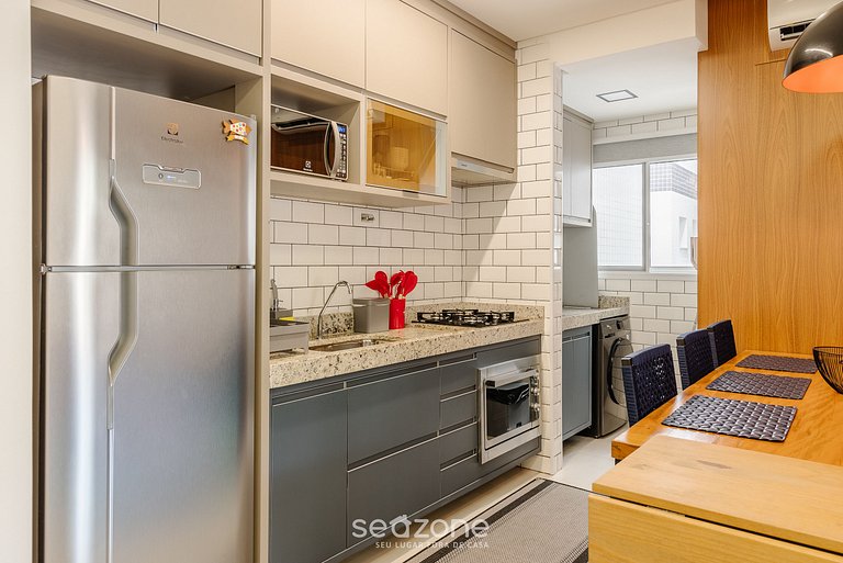 Acogedor apto a 550 m de Praia Grande IRE021