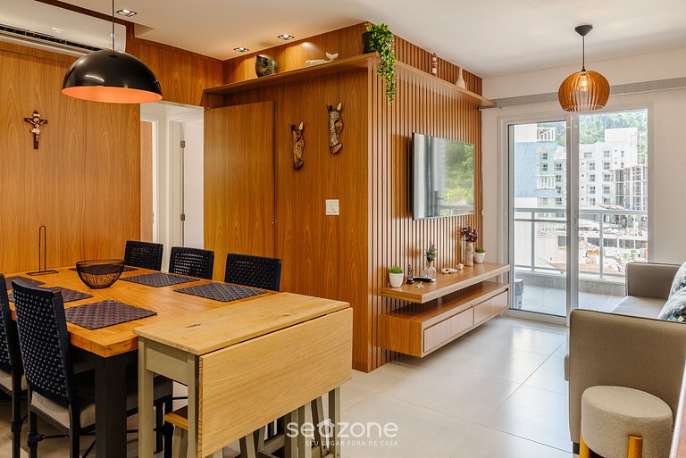 Acogedor apto a 550 m de Praia Grande IRE021