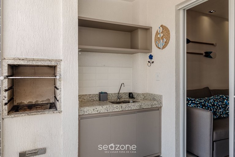 Acogedor apto a 550 m de Praia Grande IRE021