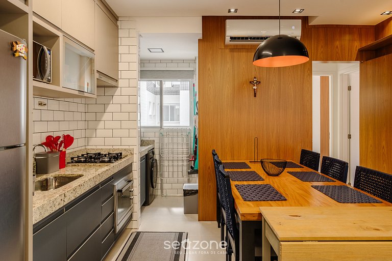 Acogedor apto a 550 m de Praia Grande IRE021