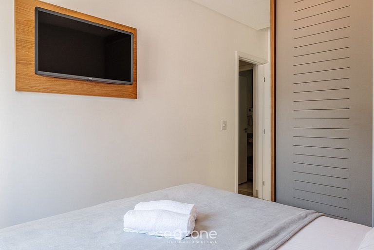 Acogedor apto a 550 m de Praia Grande IRE021