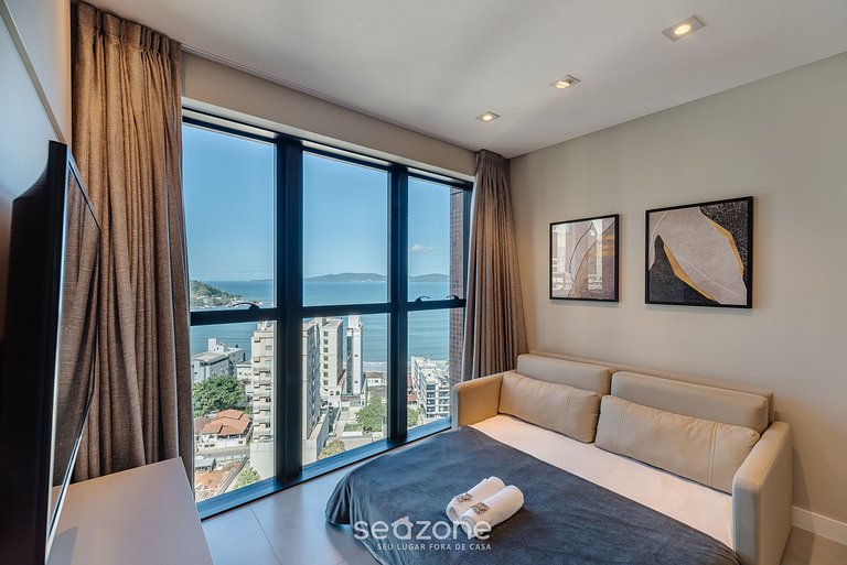 Apto vista mar cond. c/piscina 280m MHF1604