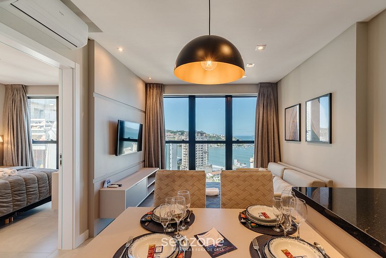 Apto vista mar cond. c/ piscina 280m Praia MHF1604