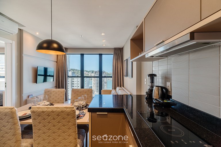 Apto vista mar cond. c/ piscina 280m Praia MHF1604