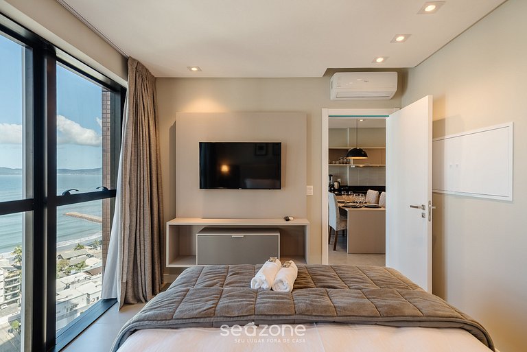 Apto vista mar cond. c/piscina 280m MHF1604