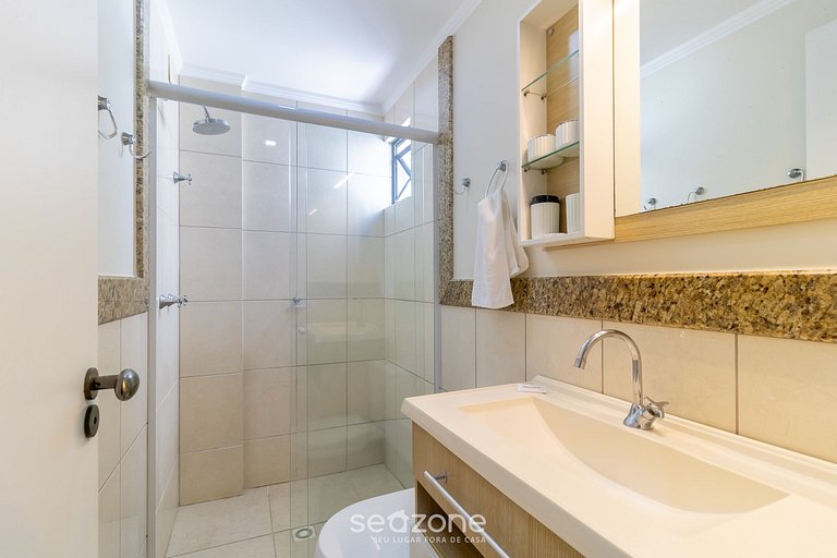 Apt con vista al mar, 2 min dela playa, BC ESA0902