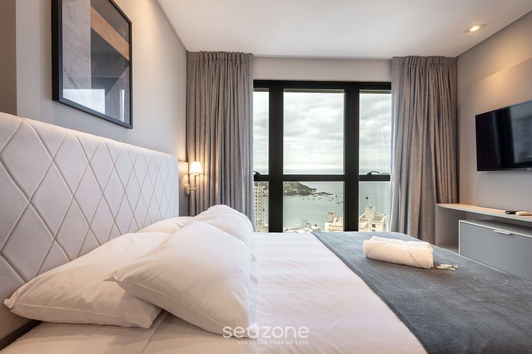 Apto 1D vista mar y gimn. 280m playa MHF1804