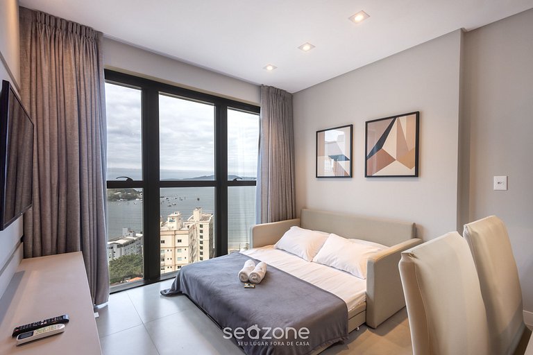 Apto 1D vista mar y gimn. 280m playa MHF1804