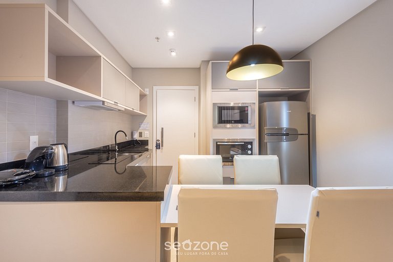 Apto 1D vista mar y gimn. 280m playa MHF1804