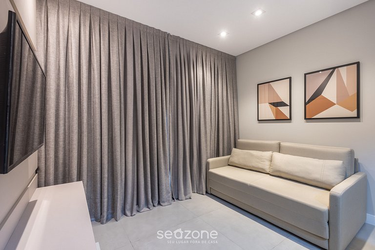 Apto 1D vista mar y gimn. 280m playa MHF1804