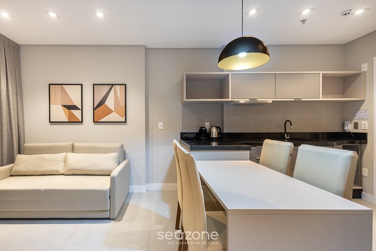 Apto 1D vista mar y gimn. 280m playa MHF1804