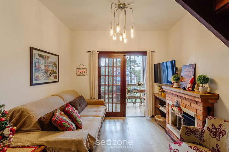 Apto duplex c/ suíte e lareira em Gramado RLN204