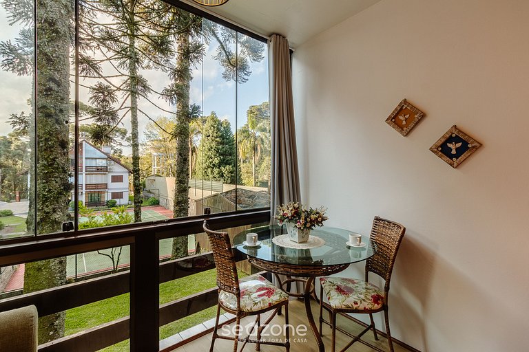 Apto dúplex c/ suite y chimenea en Gramado RLN204