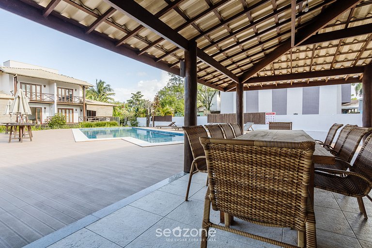 Casa com piscina a 5 minutos da Praia CMV004