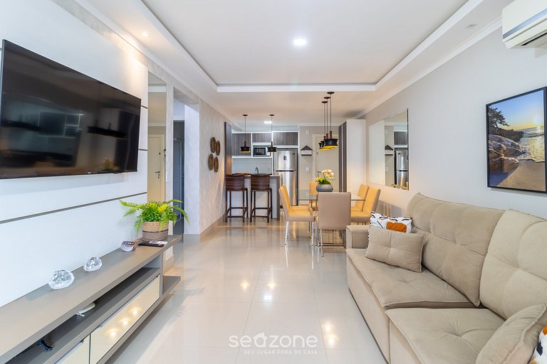 Depto vista mar c/ parrilla Bombinhas ARN0104