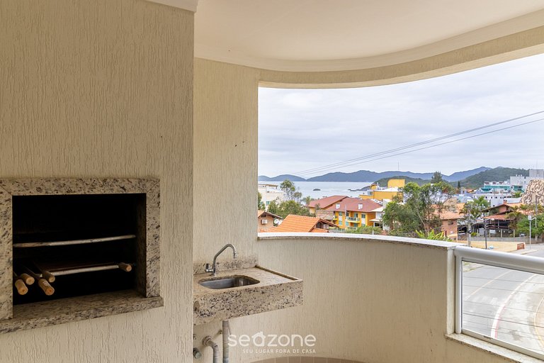 Depto vista mar c/ parrilla Bombinhas ARN0104