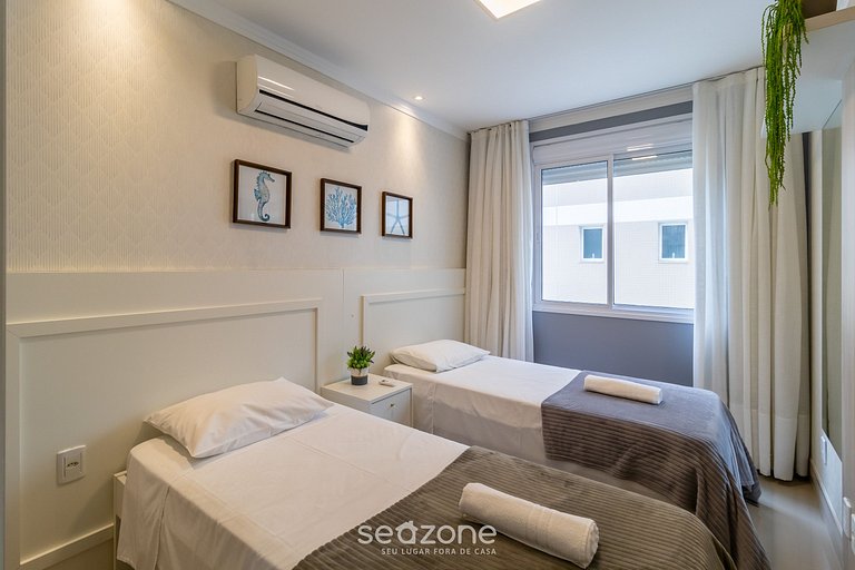 Depto vista mar c/ parrilla Bombinhas ARN0104