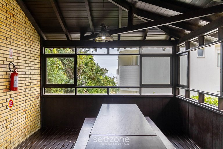 Depto vista mar c/ parrilla Bombinhas ARN0104