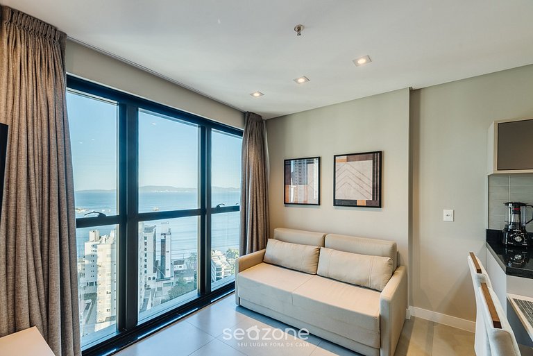 Apartamento com vista para o mar a 280 metros da praia