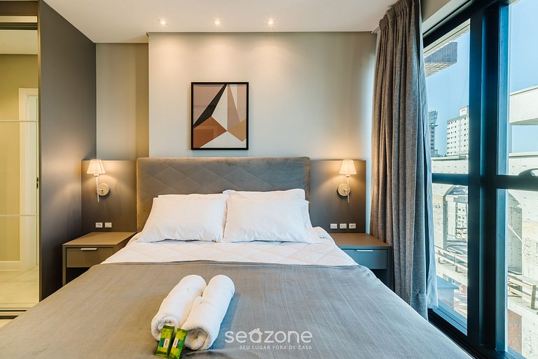 Apartamento com vista para o mar a 280 metros da praia
