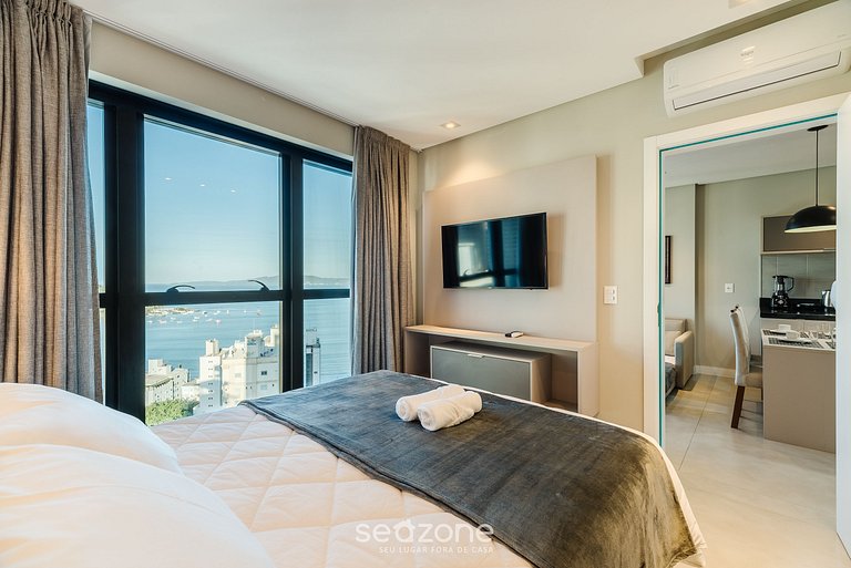 Apartamento com vista para o mar a 280 metros da praia