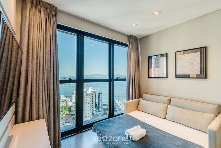 Apartamento com vista para o mar a 280 metros da praia