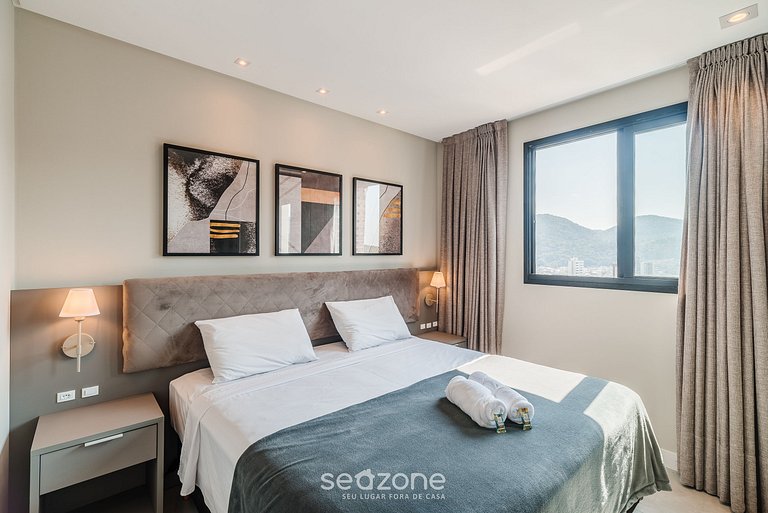 Apto vista mar c/ parrilla 280m playa MHF1902