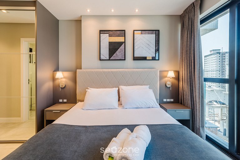 Apto vista mar cond. c/ piscina 280m playa MHF1903