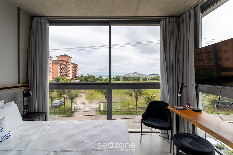 Moderno estudio con vista al mar en Jurerê SPJ0205