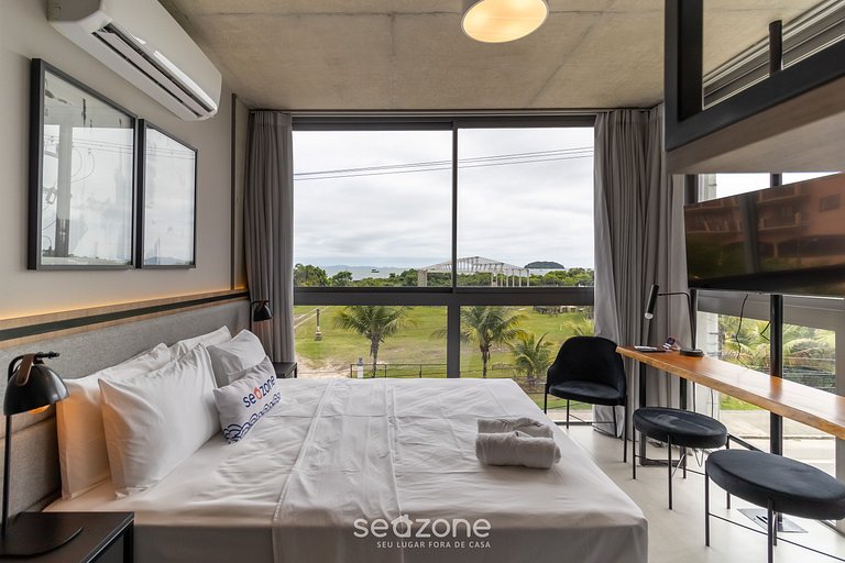 Moderno estúdio vista beira mar em Jurerê SPJ0205