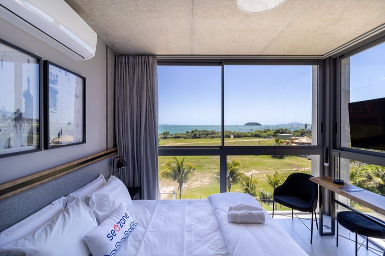 Studio confortável vista beira mar Jurerê SPJ0305