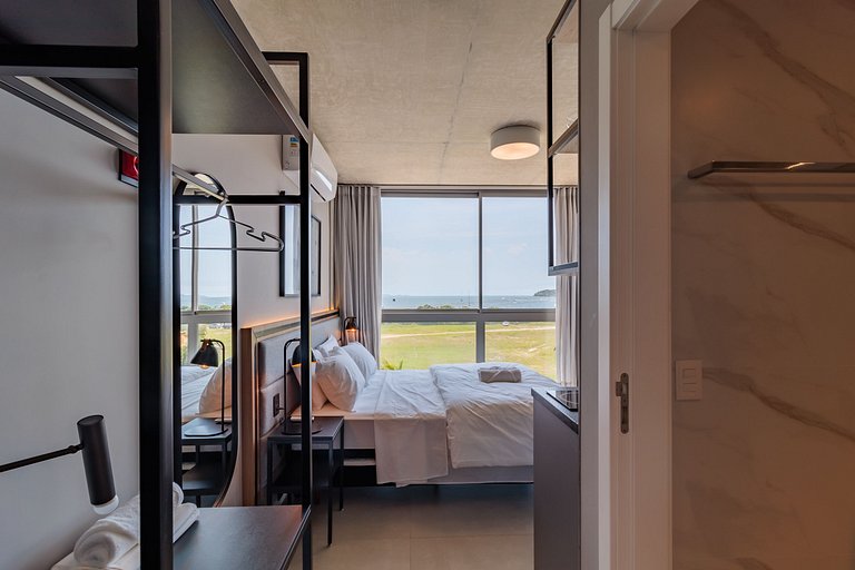 Studio confortável vista beira mar Jurerê SPJ0305