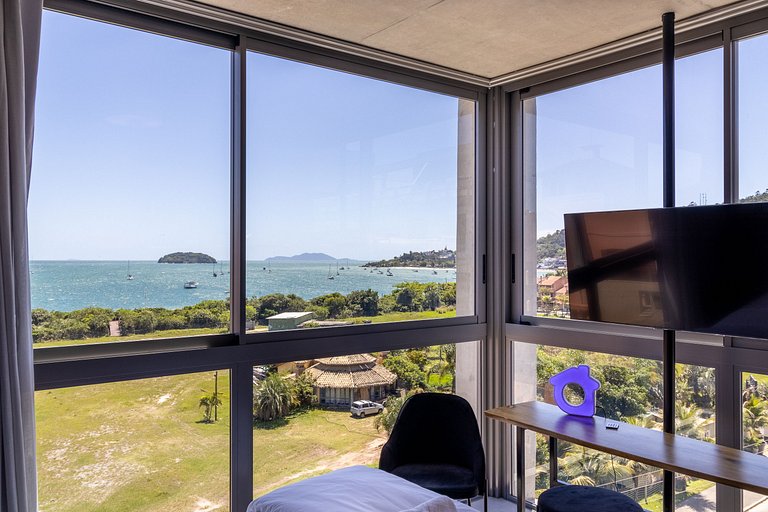 Estúdio de luxo com vista mar em Jurerê SPJ0505