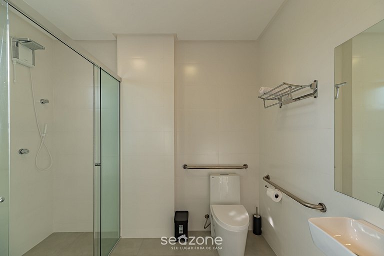 Apto c/ piscina vista mar 280m da Praia MHF0801