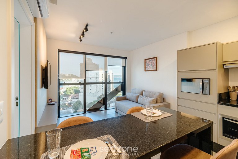 Apto vista mar cond. c/piscina 280m MHF0805