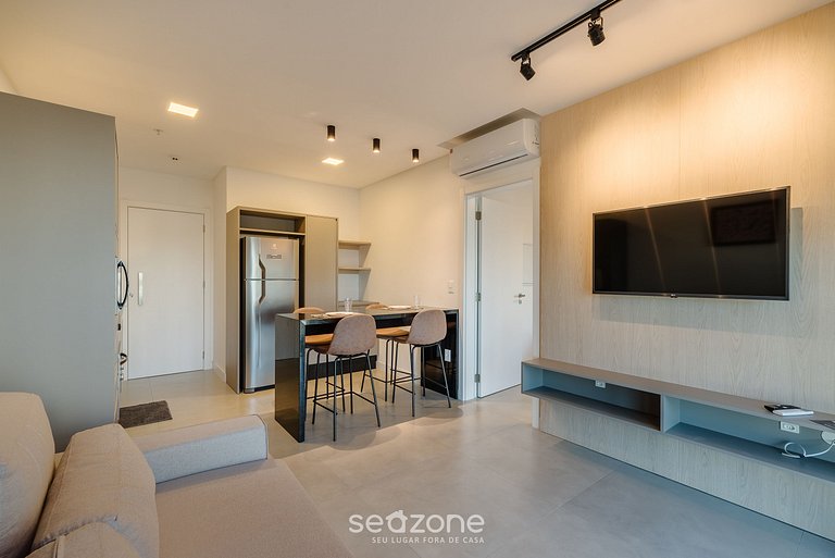 Apto vista mar cond. c/piscina 280m MHF0805