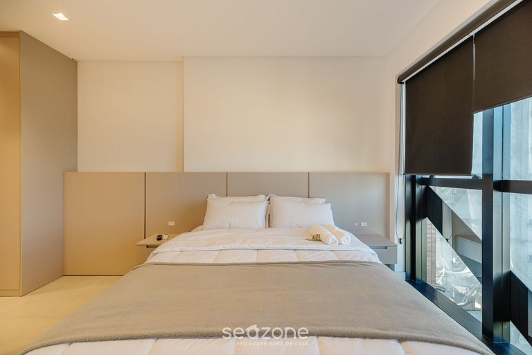 Apto vista mar cond. c/ piscina 280m Praia MHF0805