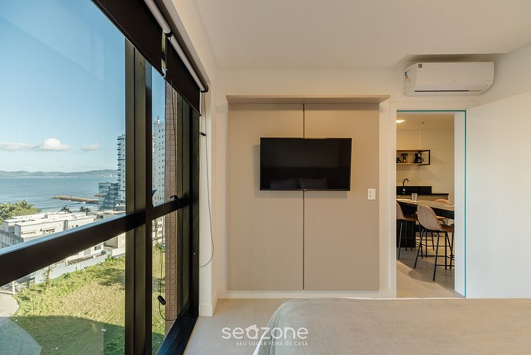 Apto vista mar cond. c/piscina 280m MHF0805