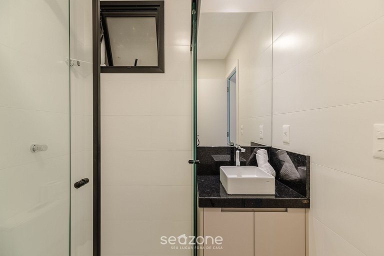 Apto vista mar cond. c/ piscina 280m Praia MHF0805