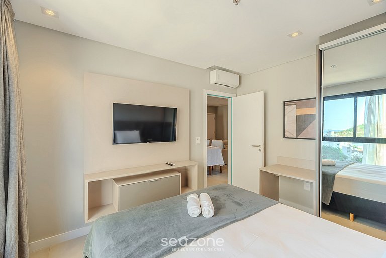 Apto vista mar cond. c/ piscina 280m playa MHF0802