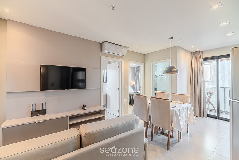 Apto vista mar cond. c/ piscina 280m praia MHF0802