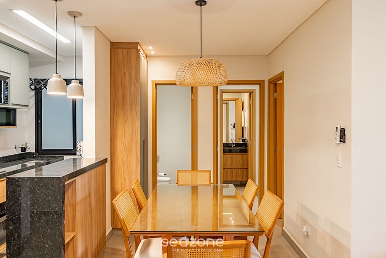 Apto con parrilla a 290m de la playa HRE0035