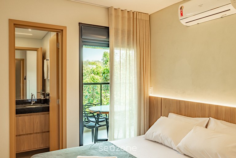 Apto c/ churrasqueira a 290m da Praia HRE0035