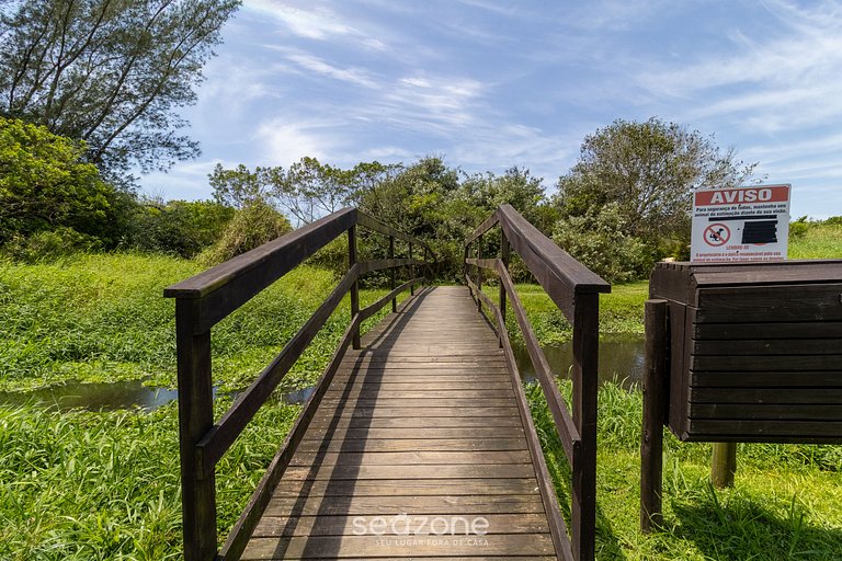 Apto c churrasq/ 500m da Praia do Campeche VIC0401