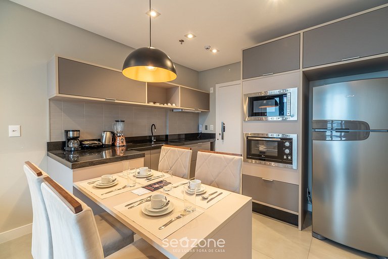 Apto vista mar c/ gym 280m playa MHF1703