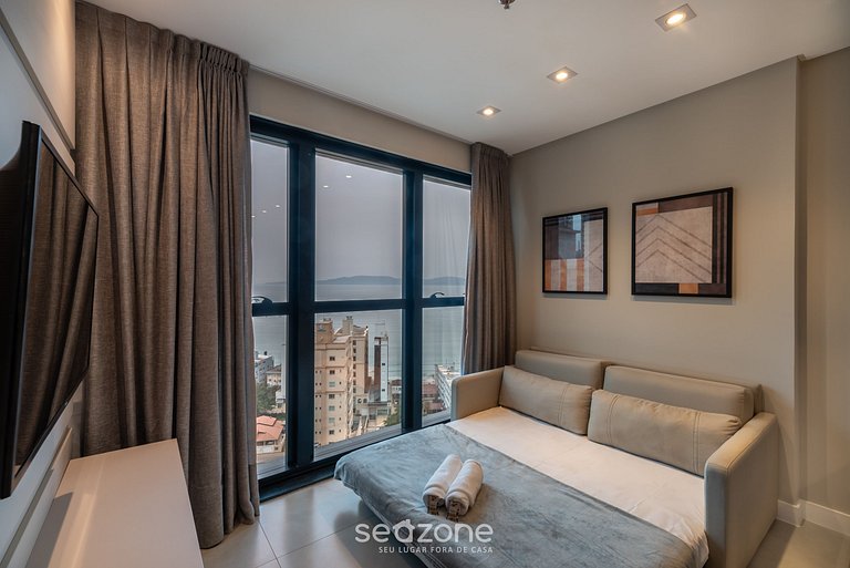 Apto vista mar c/ gym 280m playa MHF1703